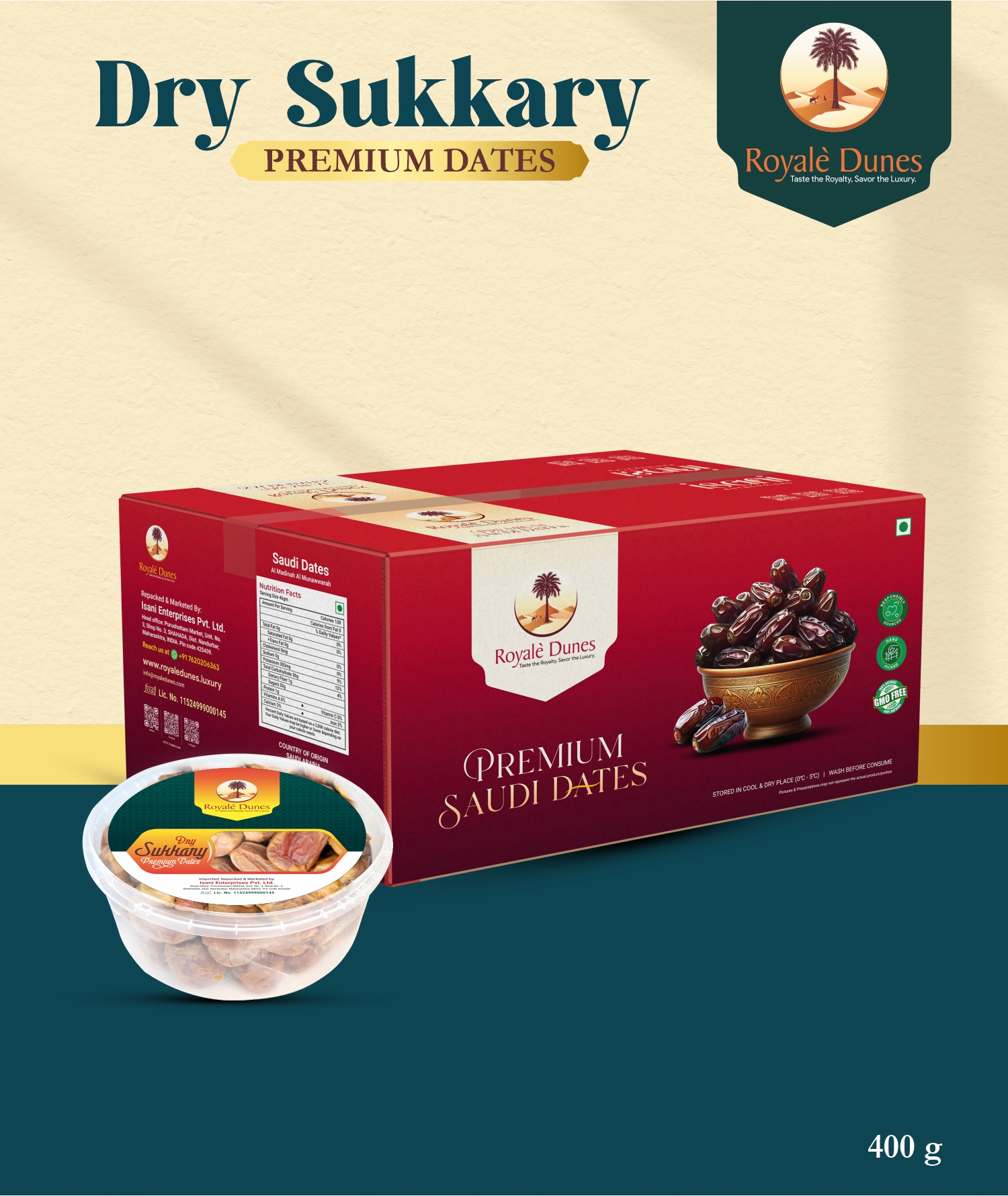 Sukkary Dry Dates – Royale Dunes Bulk B2B Packaging